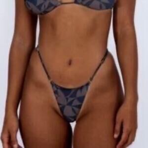 SKATIE Harli Bikini Bottom NEW XL  Geometric Pattern Honolulu